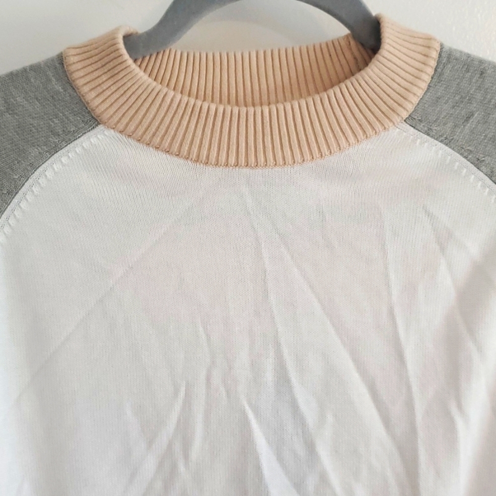 Nwt Revolve Monrow Colorblock Mock Neck Sweater S… - image 3
